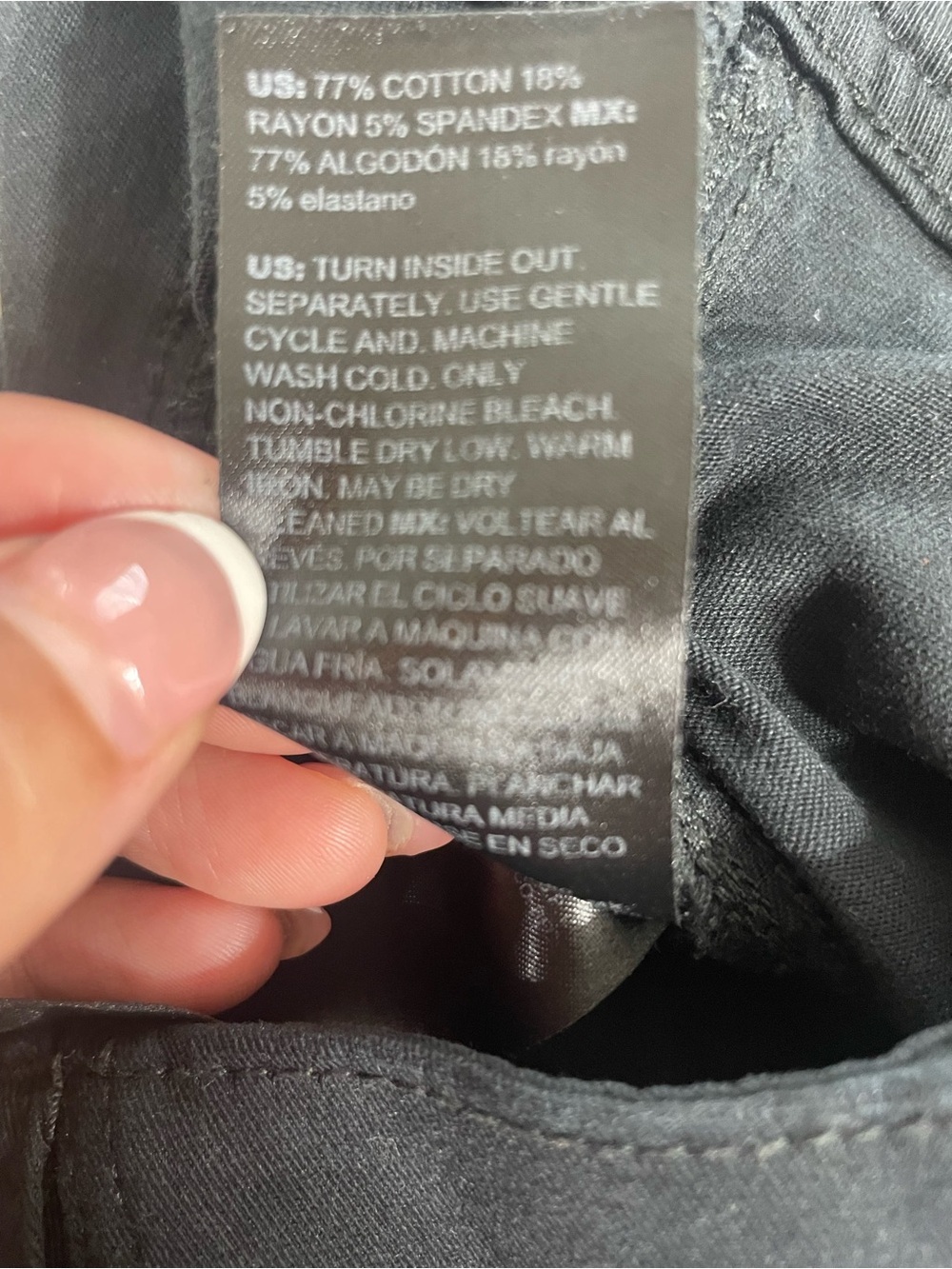White House Black Market Mid-Rise Straight Crop Pants Size 4 Black Stretch - Picture 11 of 11